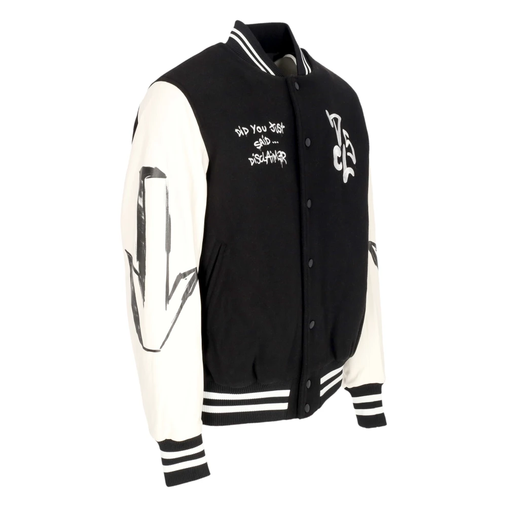 Disclaimer Gewatteerde College Bomberjack Zwart Black Heren