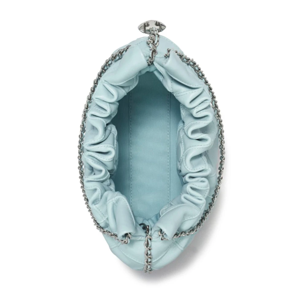 TORY BURCH Heldere Blauwe Nappa Leren Schoudertas Blue Dames