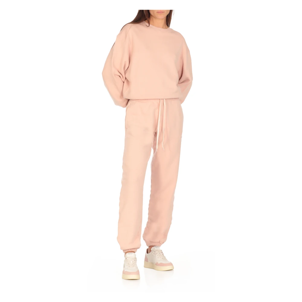 Autry Katoenen sweatshirt met ronde hals Pink Dames