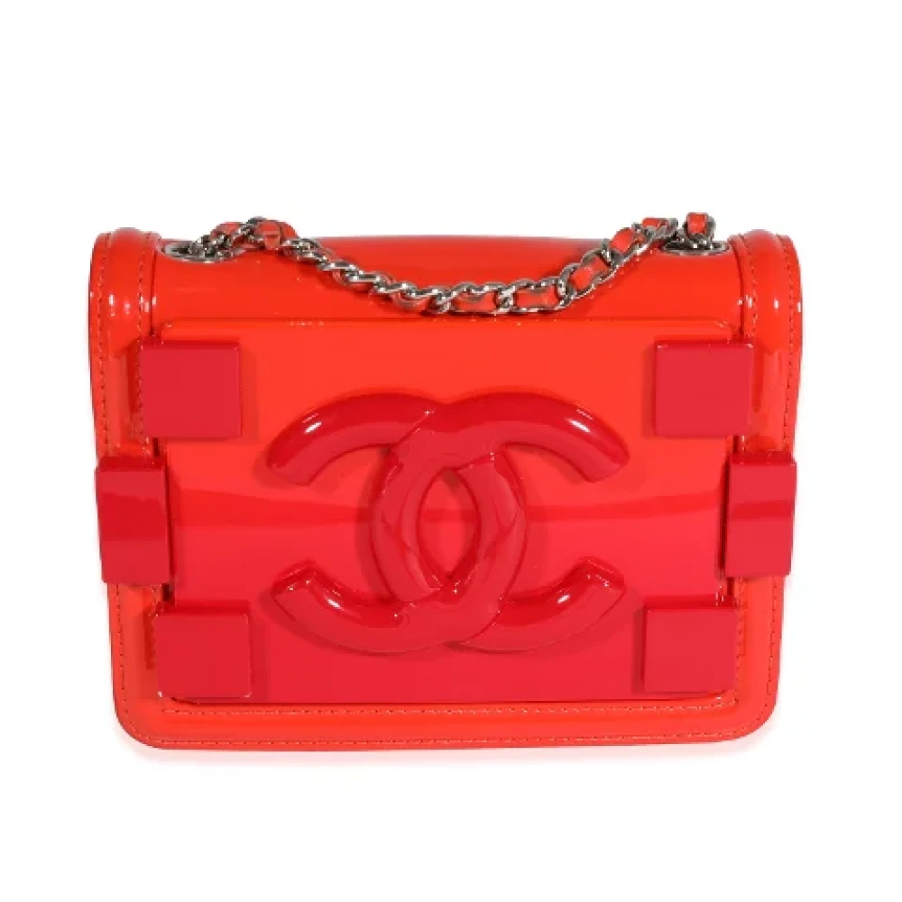 Chanel Vintage Pre-owned Leather crossbody-bags Red Dames