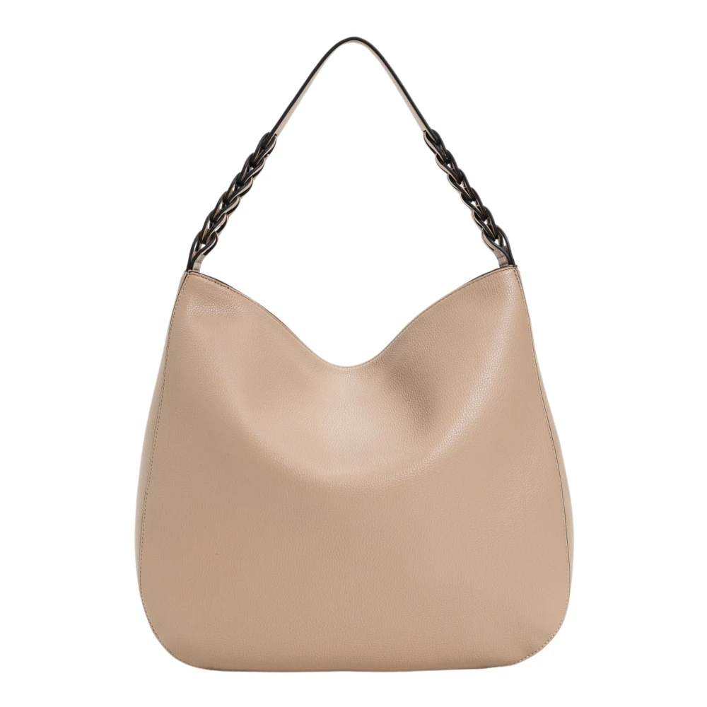Twinset Hobo tas met Dollarino korrel Beige Dames