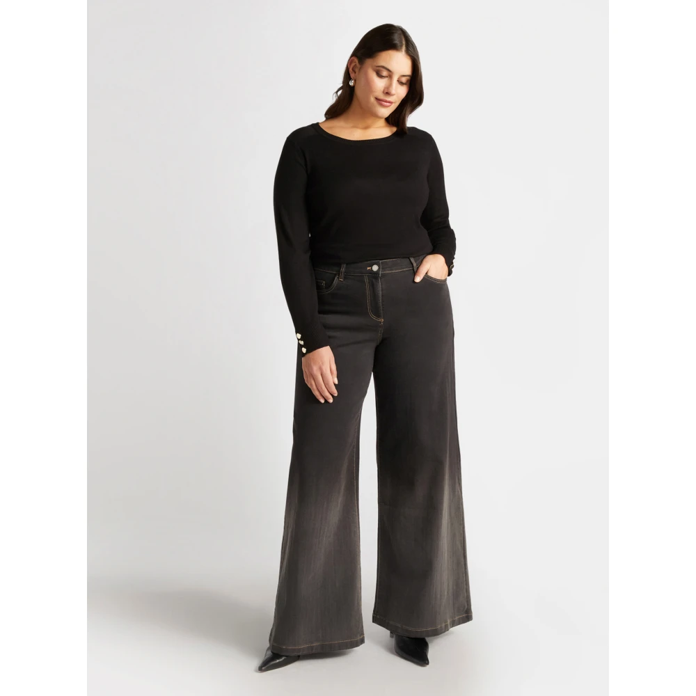 Fiorella Rubino Trui met Lenzing™ Ecovero™ Viscose Black Dames