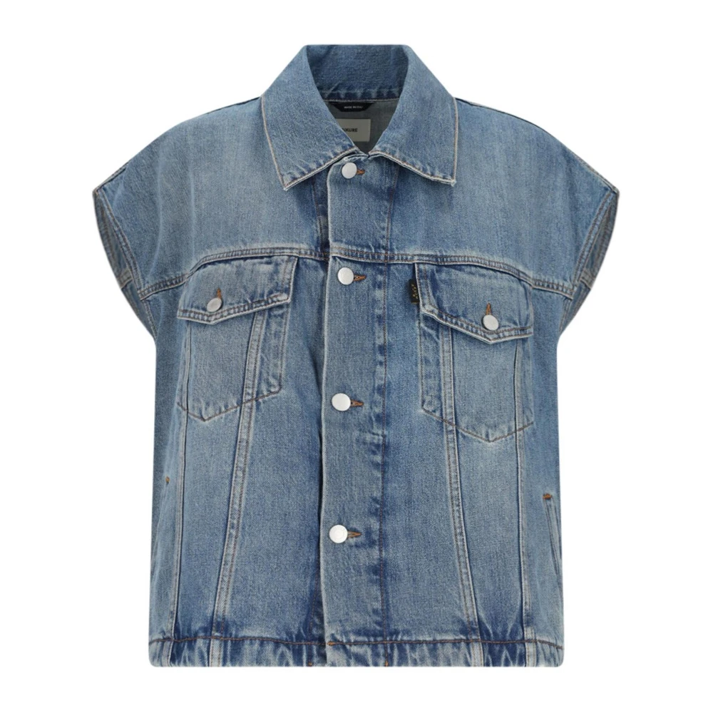 Haikure Jas met knoopsluiting aan de voorkant en oversized pasvorm Blue Dames