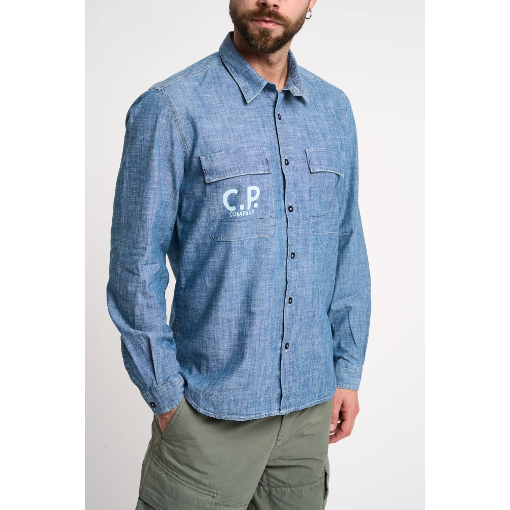 C.P. Company Casual Shirts Blue Heren