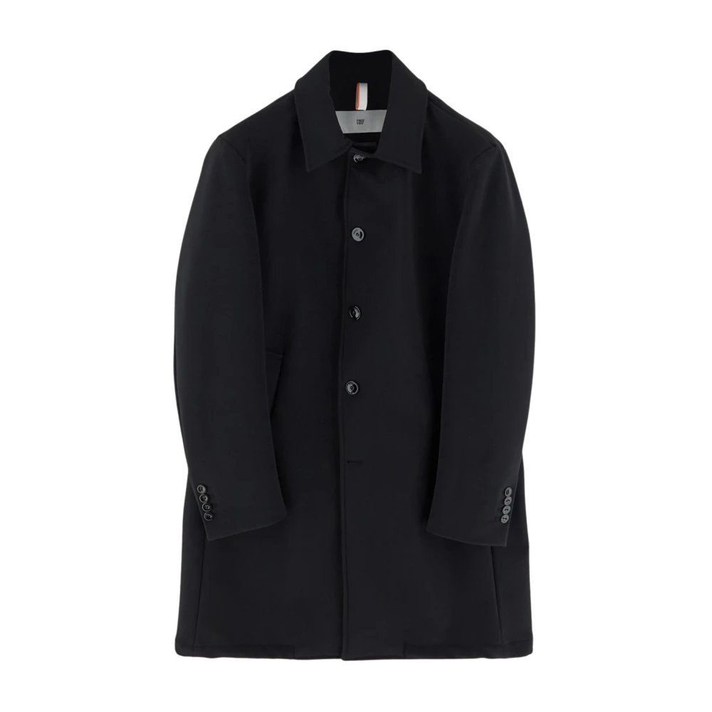 Pmds Stijlvolle Zwarte Polyamide Jas Black Heren