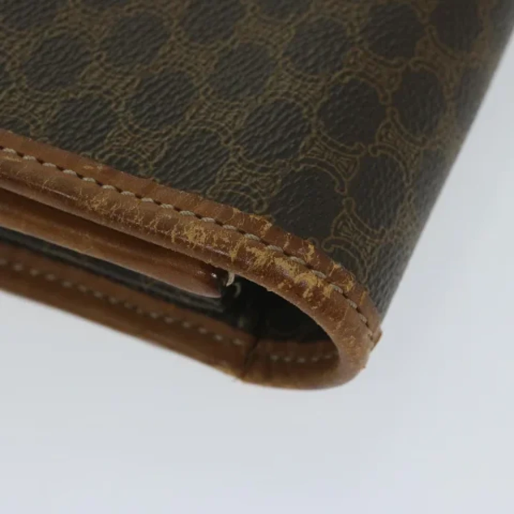 Celine Vintage Pre-owned Leather clutches Brown Dames