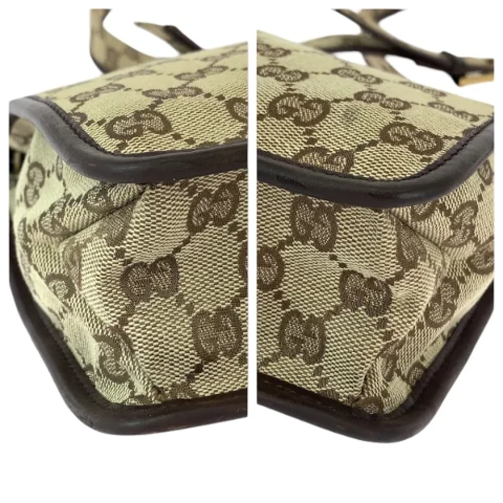 Gucci Vintage Pre-owned Canvas crossbody-bags Beige Dames