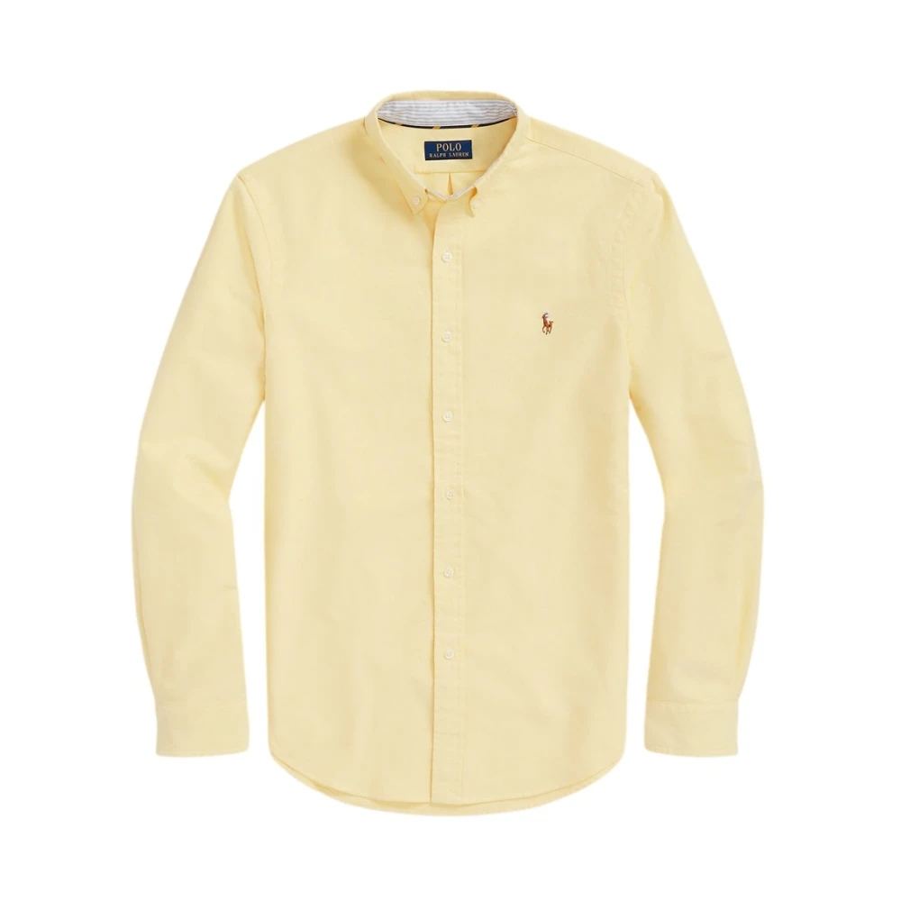 Ralph Lauren Custom Fit Oxford Skjorta Yellow, Herr