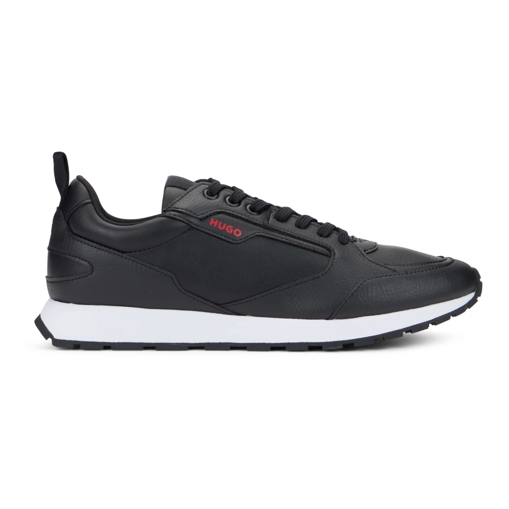 Hugo Men's Black Sneakers, 9 Uk, Icelin Low-Top Trainers