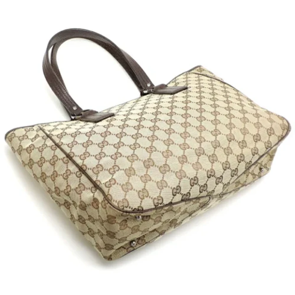 Gucci Vintage Pre-owned Canvas totes Beige Dames