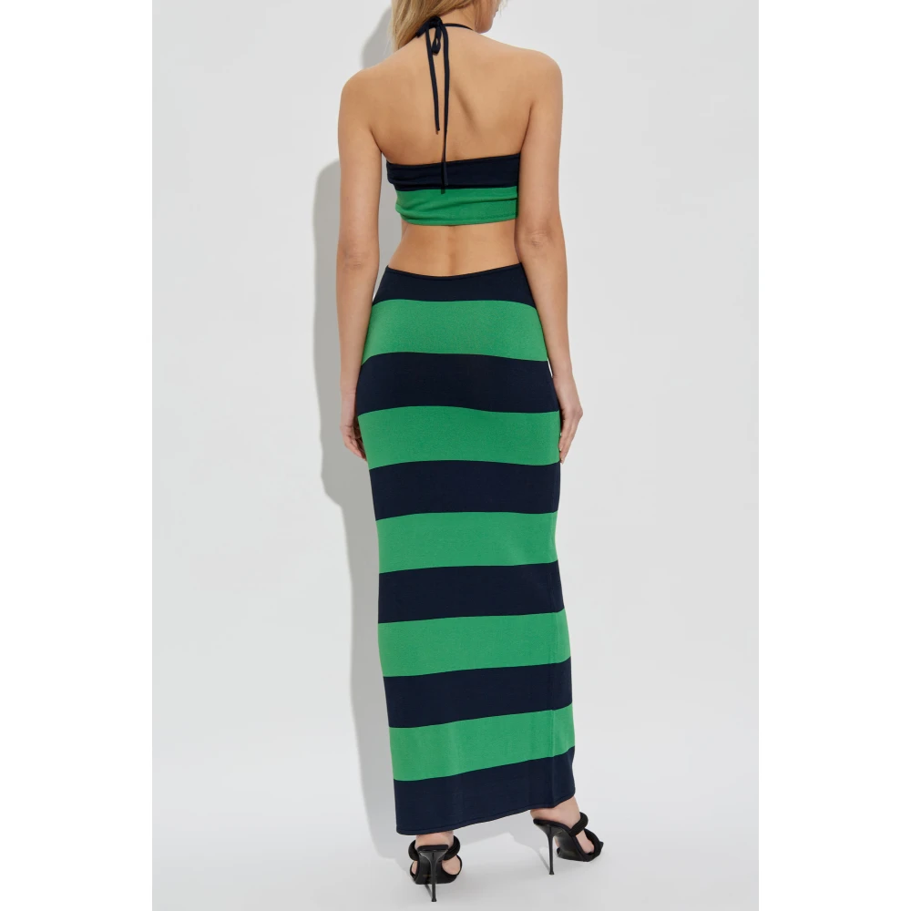Coperni Rugloze jurk Green Dames