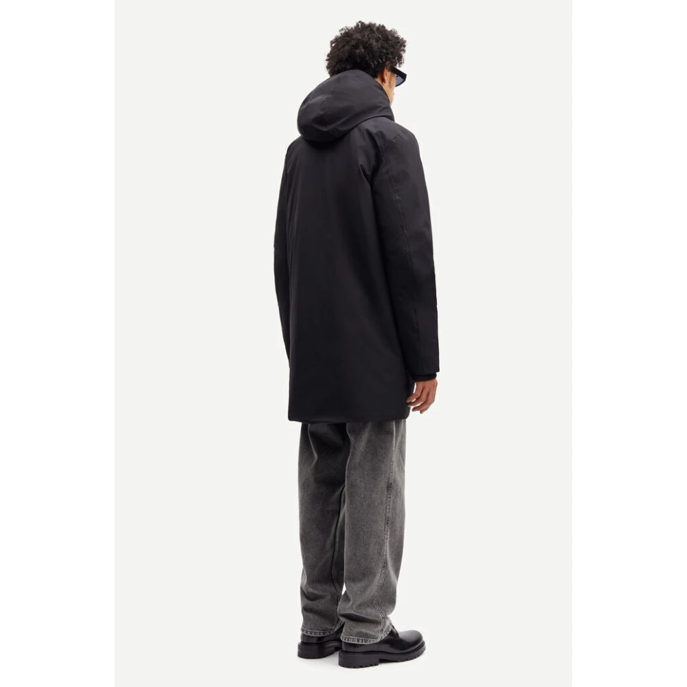 Samsøe Waterdichte Parka Jas Black Heren