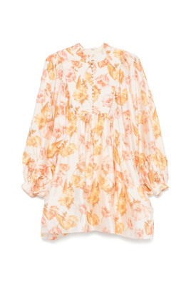 puff-sleeve-beige-dress