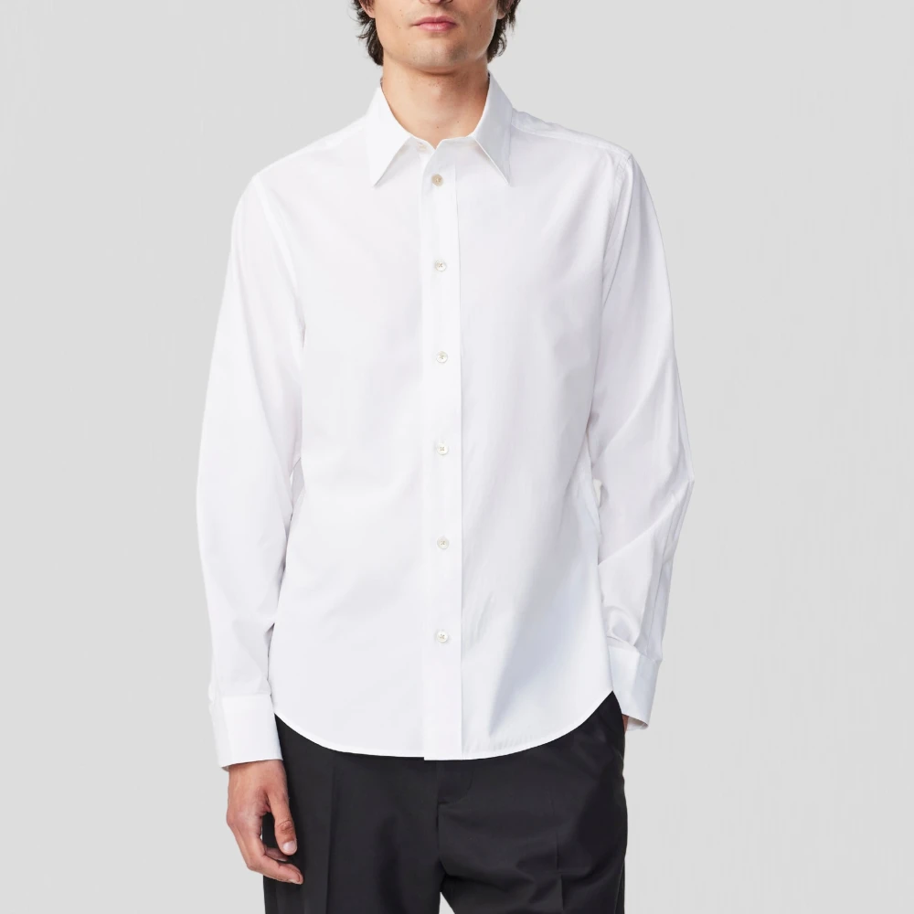 Nn07 Witte Button-Down Shirt Colby BD 5329 White Heren