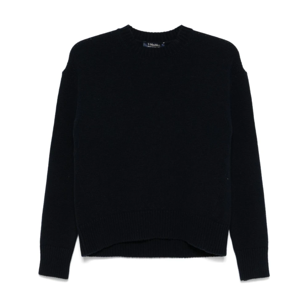 Max Mara Navy Ierse Trui Black Dames