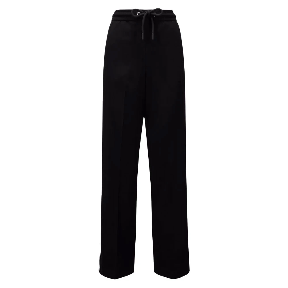 Moncler Satin Track Pants 90's Stijl Black Dames