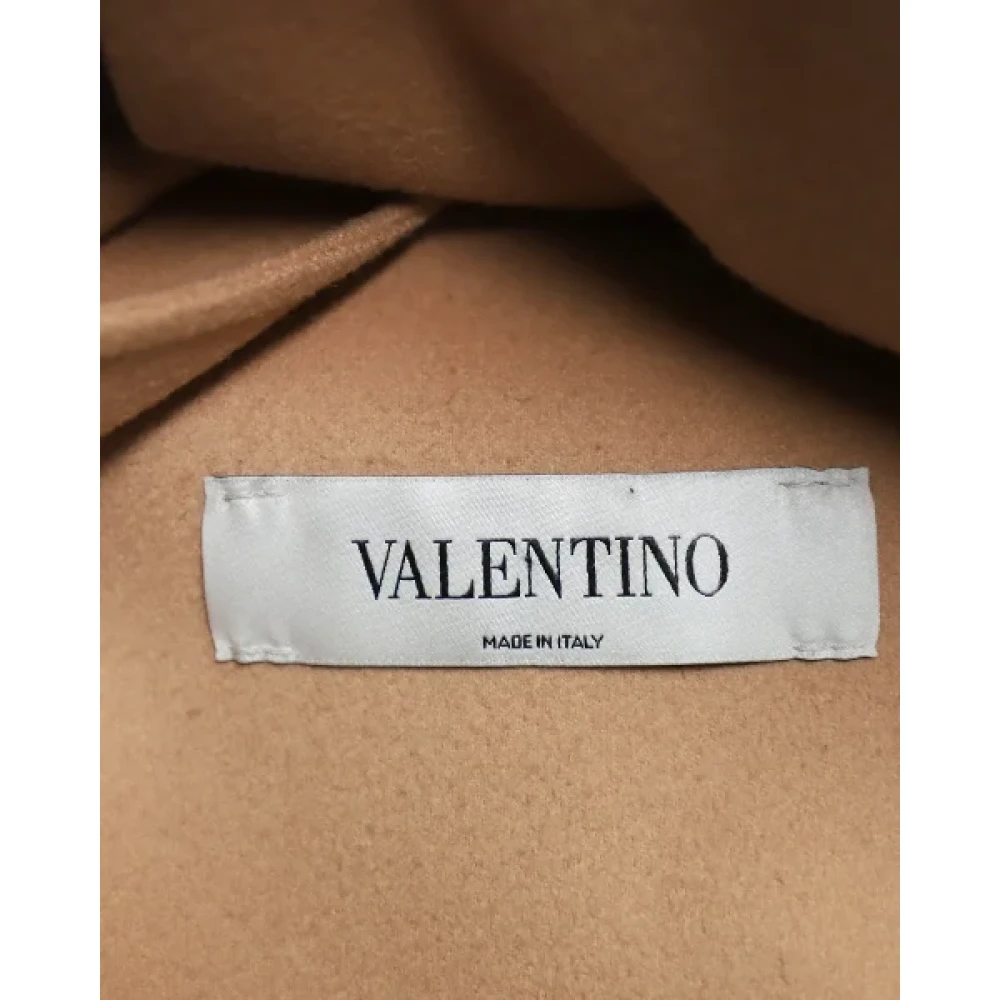 Valentino Vintage Pre-owned Wool outerwear Brown Dames