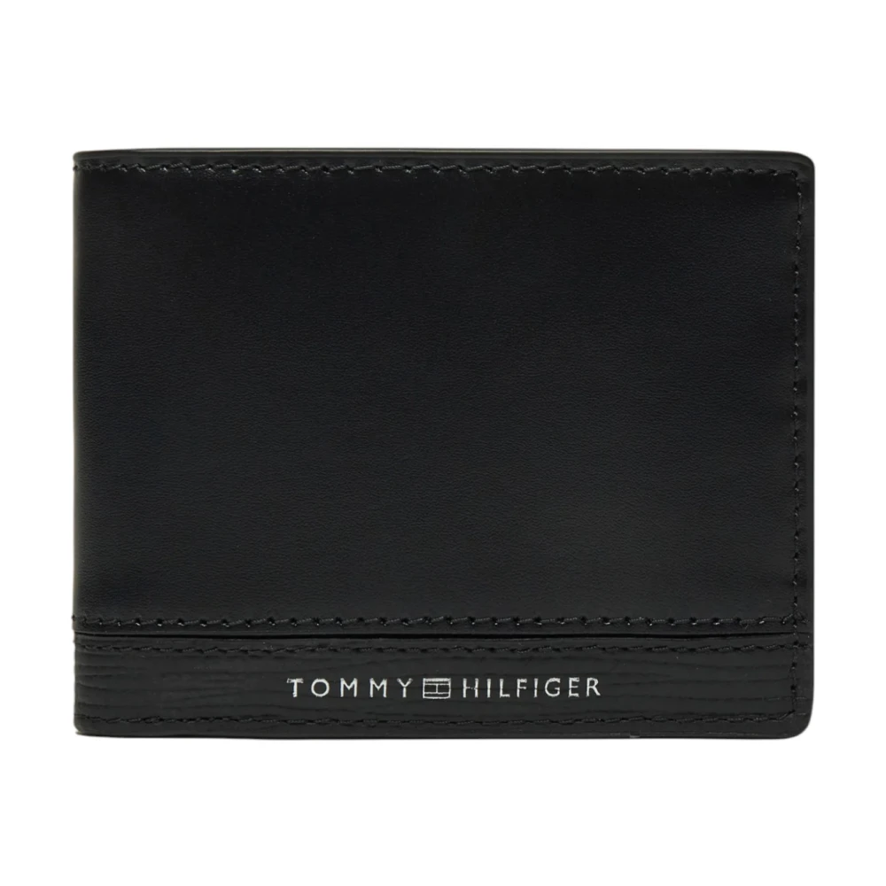 Tommy Hilfiger Herr Läder Plånbok Vår/Sommar Kollektion Black, Herr