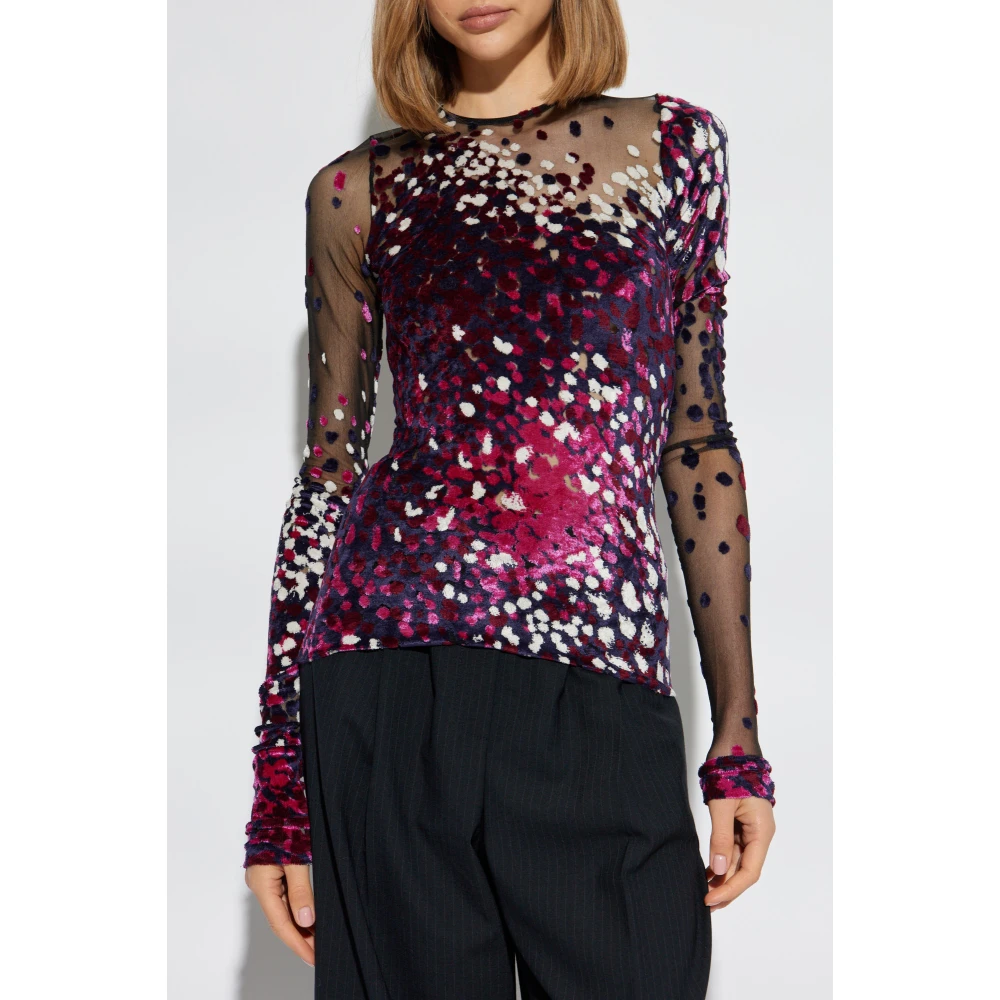 Lanvin Transparante top Multicolor Dames