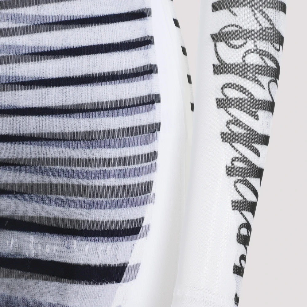 Jean Paul Gaultier Gedrukte Mesh Mini Jurk Multicolor Dames
