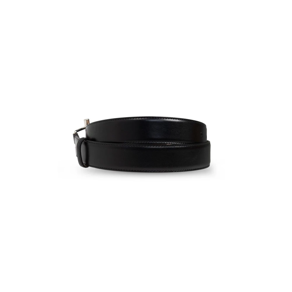alexander mcqueen Stijlvolle herenriemen in zwart en zilver Black Heren