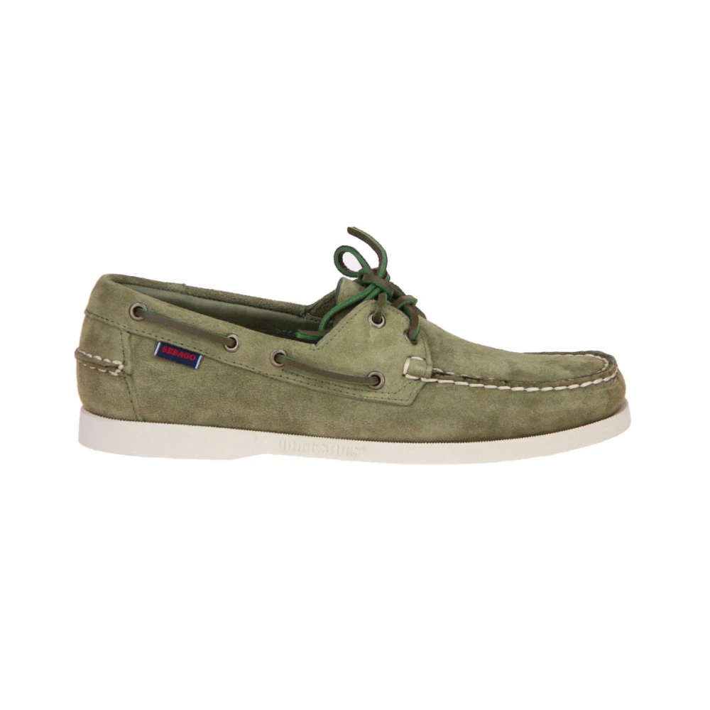 Sebago Green Docksides Grand Sailor Shoes - Male - Boat Shoes - 6 Uk - Shoes