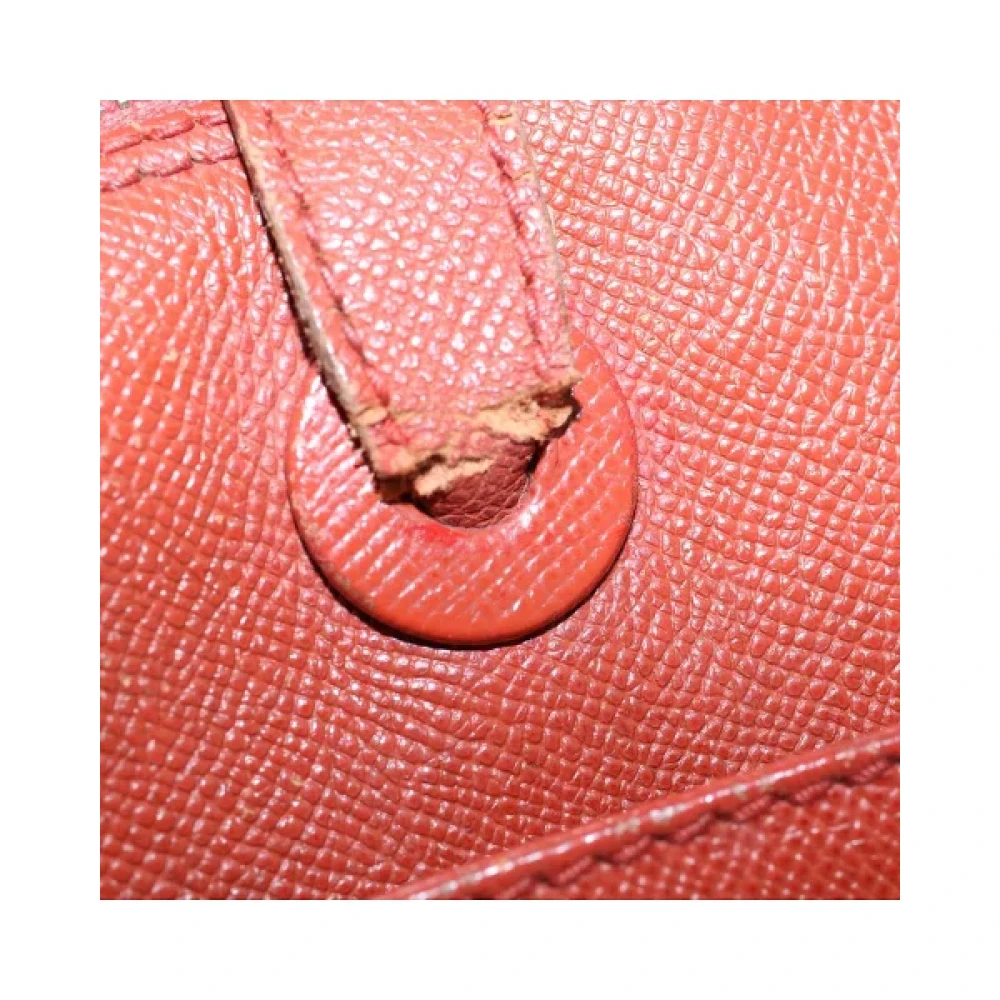 Chanel Vintage Pre-owned Leather chanel-bags Orange Dames