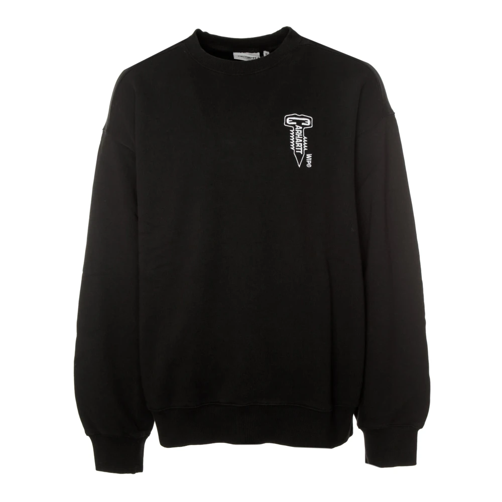 Carhartt WIP Kruiskopschroef Sweatshirt Ballonpasvorm Black Heren