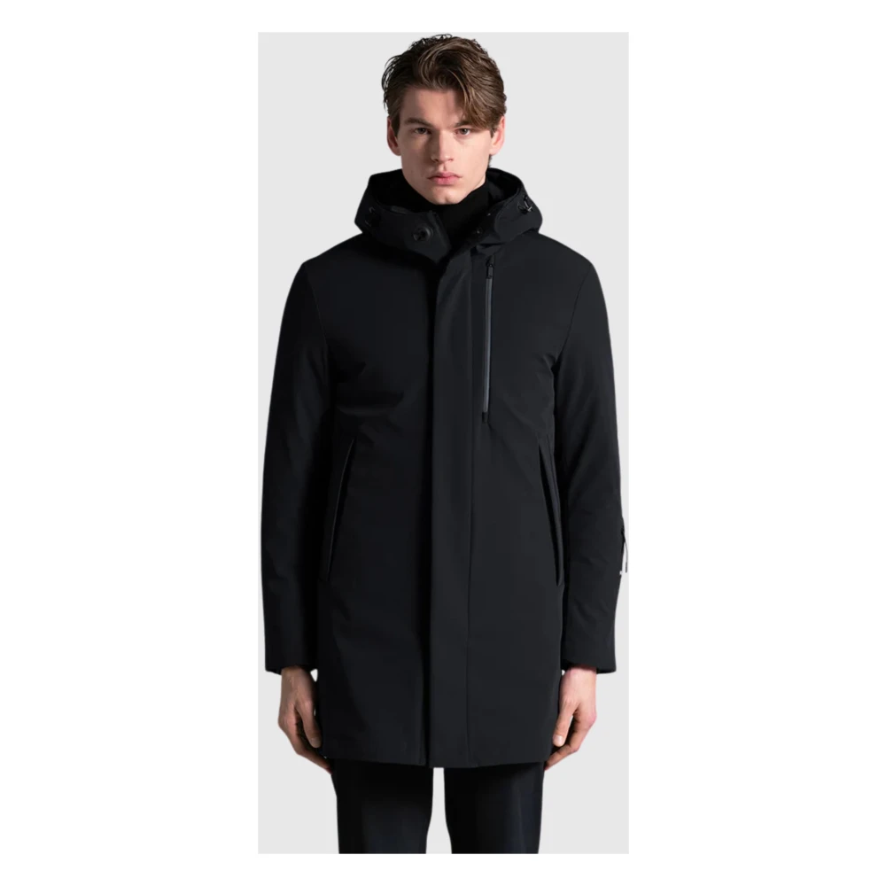 Duno Blauwe Parka met 3-laags stof Blue Heren