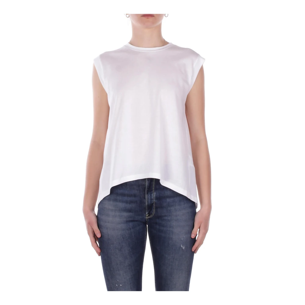 Dondup Donna Bianco Top, M, New,