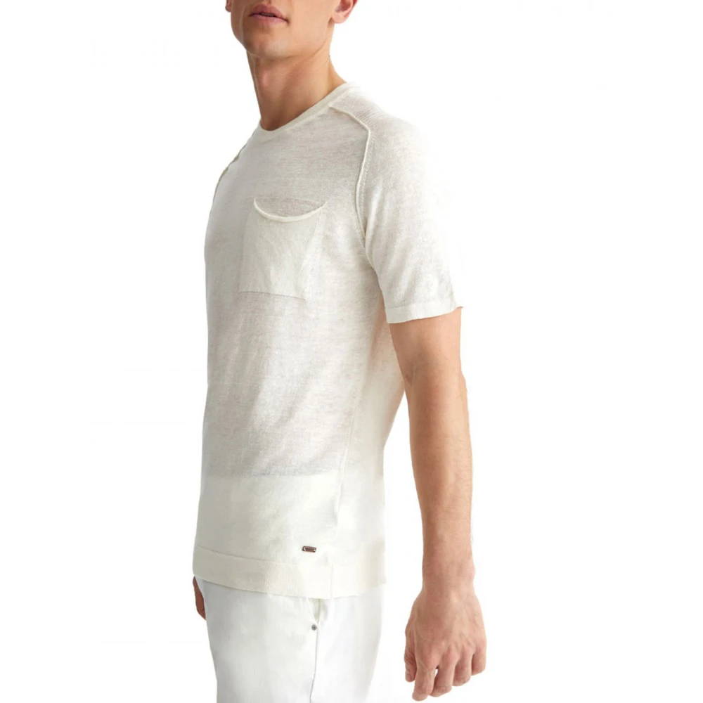 Liu Jo Witte Casual T-shirt White Heren