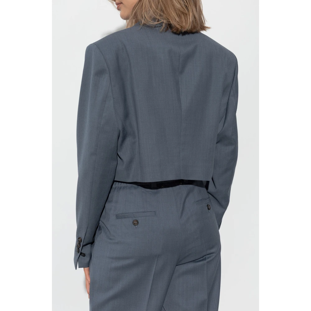 Golden Goose Short Blazer Gray Dames