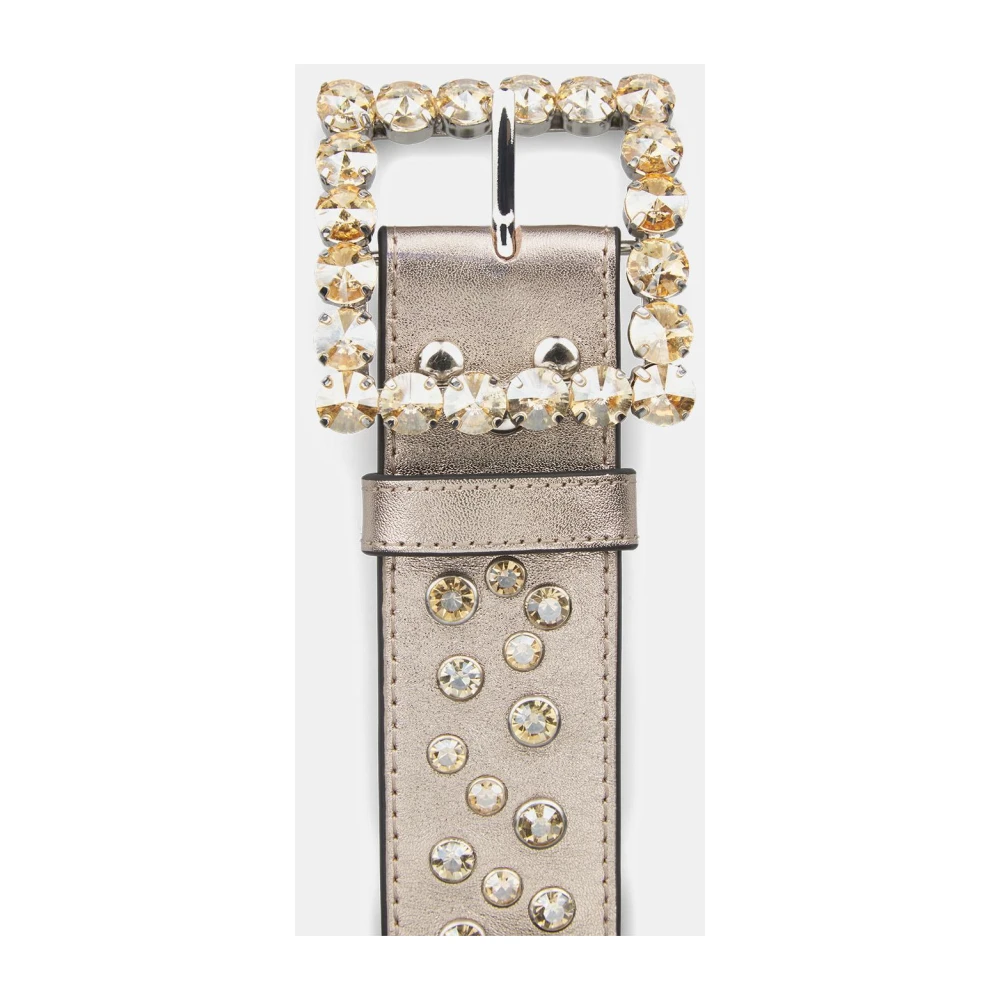 Alma en Pena Leren riem studs Brown Dames