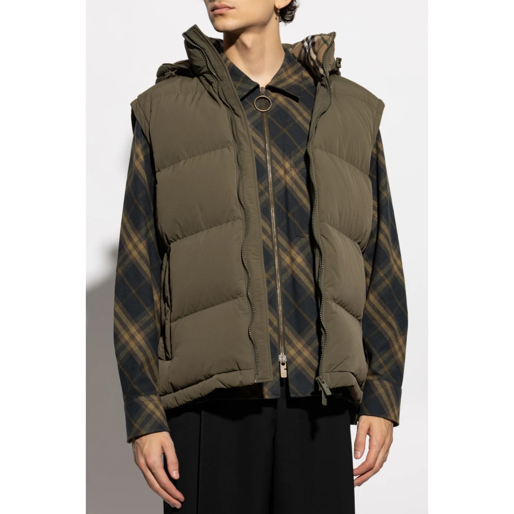 Burberry Dons gevoerde jas Green Heren