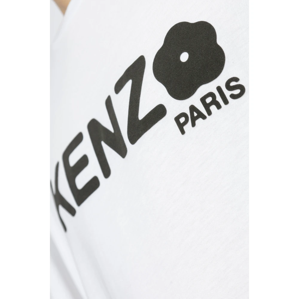 Kenzo T-shirt met bedrukt logo White Heren