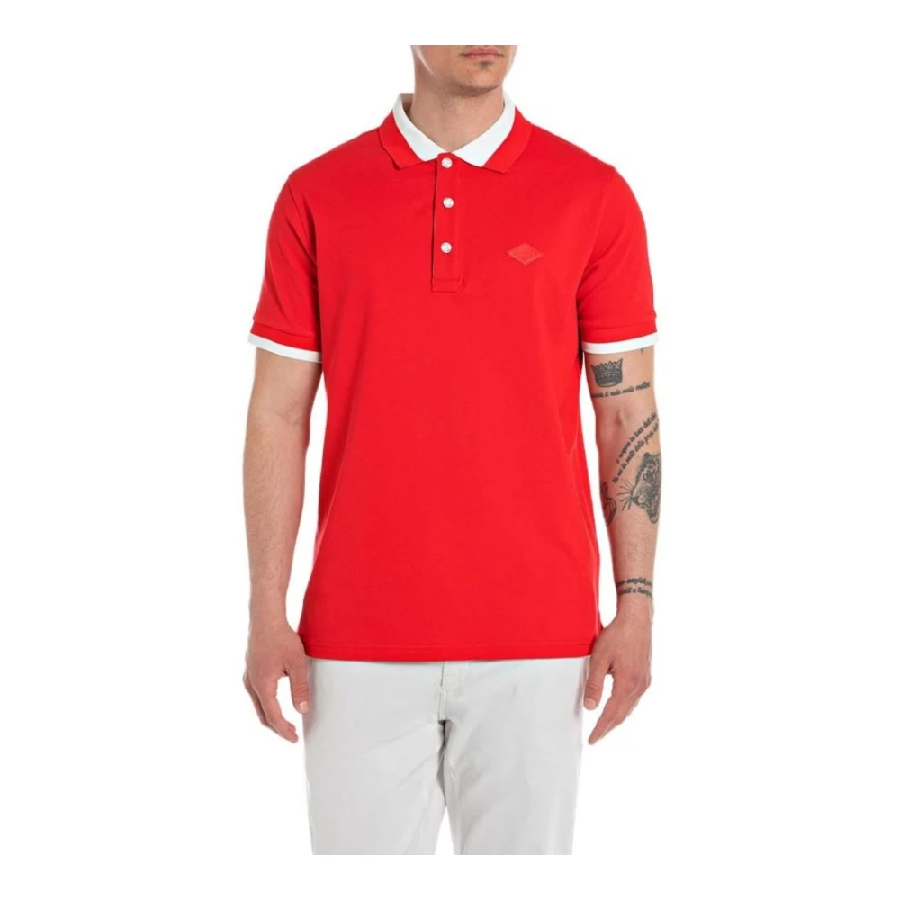 Replay Herr Polo Tröja Red, Herr