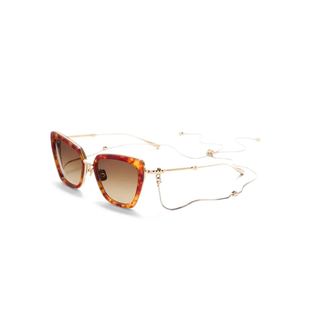Valentino Women's Brown Sunglasses, 53 Mm, B Chain Sunglasses