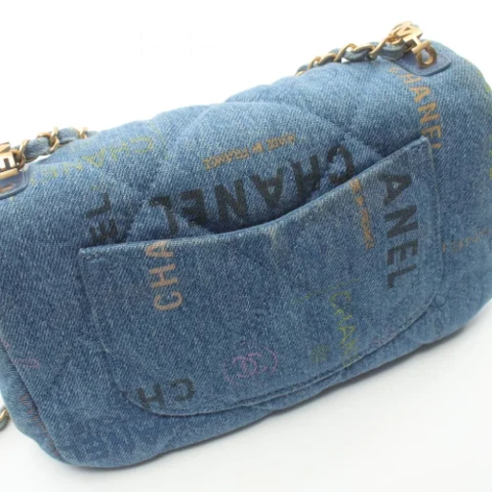 Chanel Vintage Pre-owned Denim shoulder-bags Blue Dames