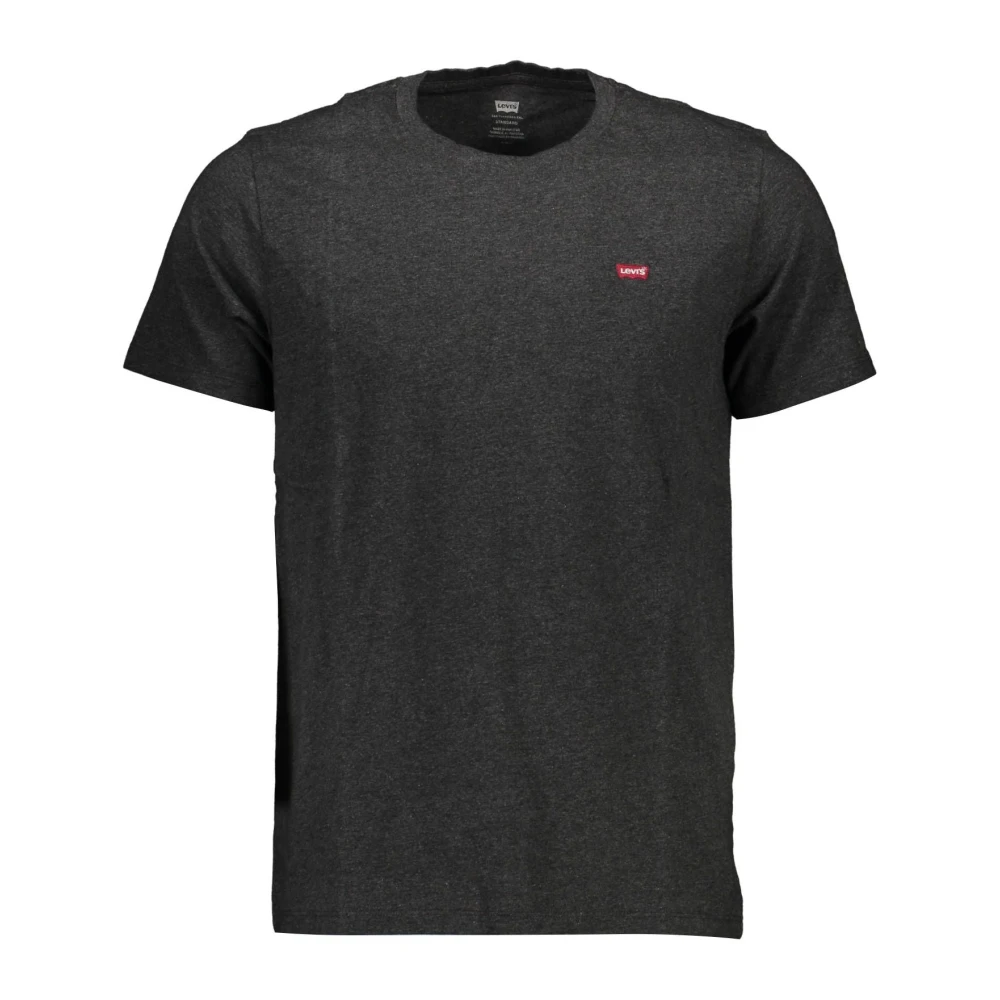 Levi's Men's Gray Cotton T-Shirt With Logo Small