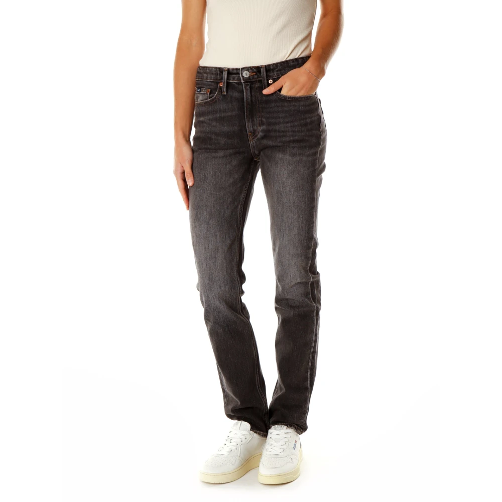 Denham Slim Fit Mid Waist Jeans Gray, Herr