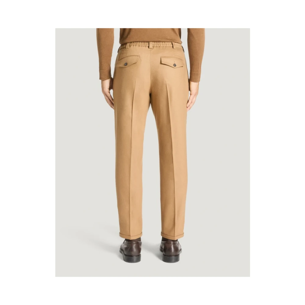 PT Torino Beige Flannel Rebel Broek Beige Heren