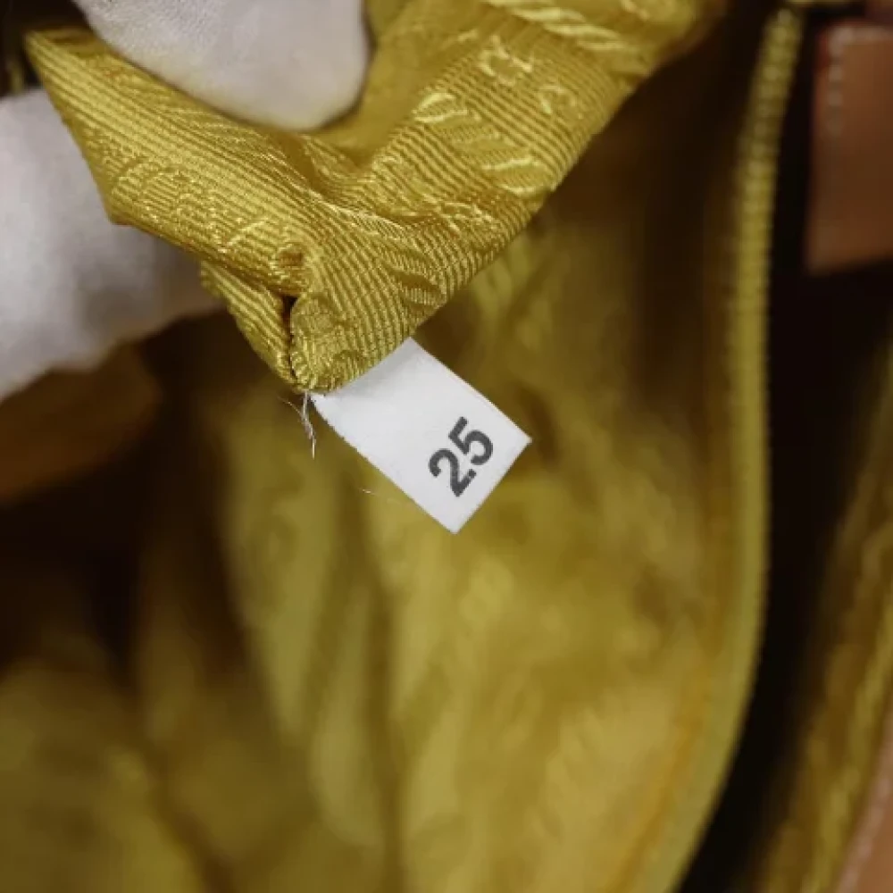 Prada Vintage Pre-owned Fabric prada-bags Yellow Dames
