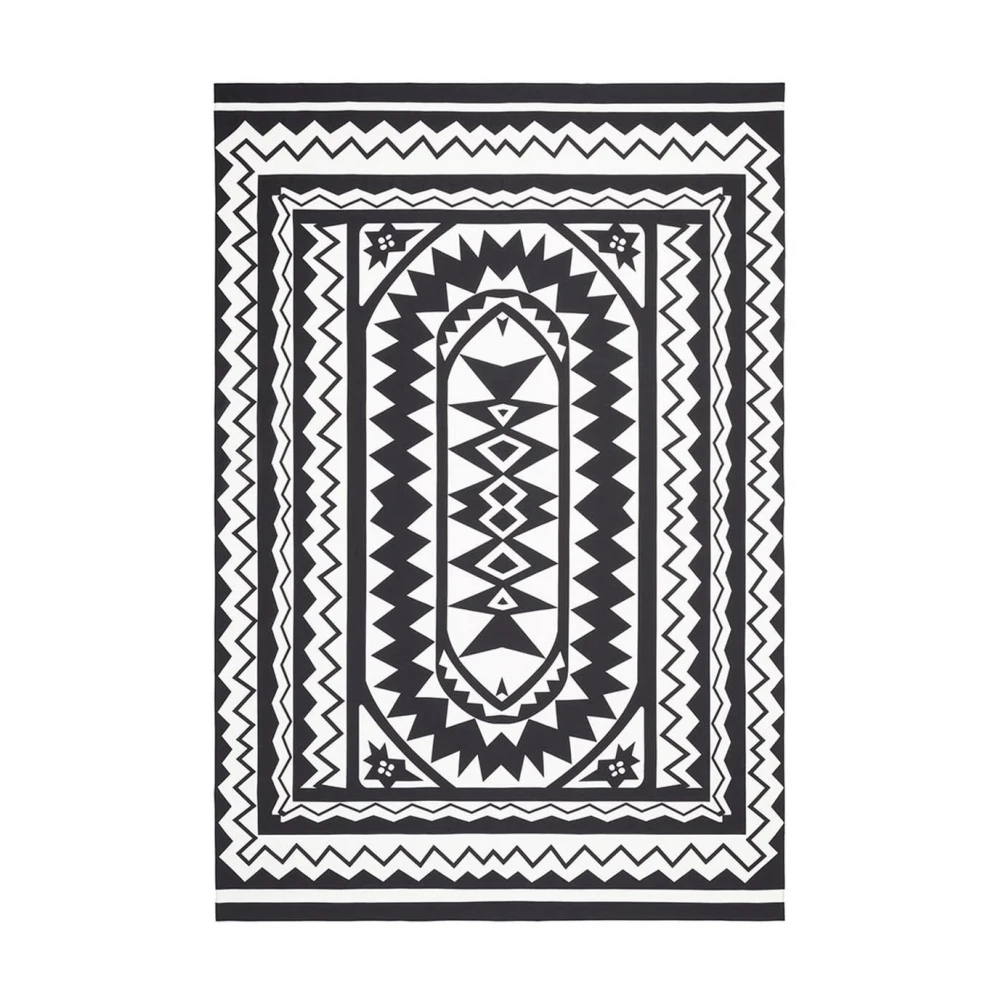 Eres Geometrische Tribal Print Sarong Black Dames