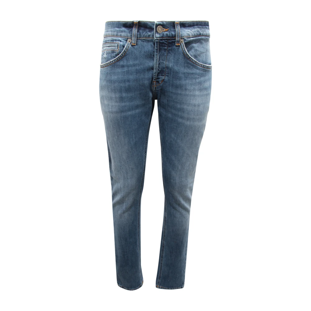 Dondup Men's Blue Slim-Fit Jeans,, Skinny Fit Trousers Made In Italy W30