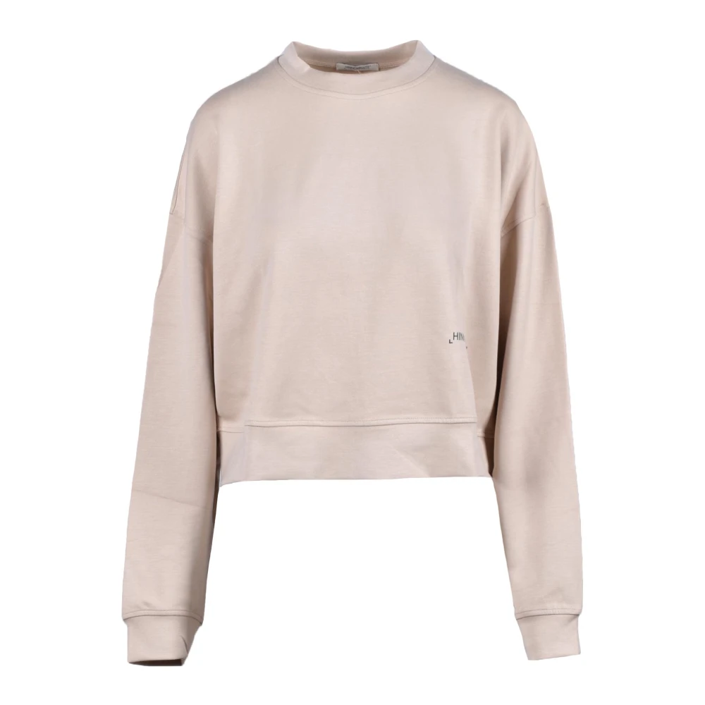 Hinnominate Modal Blend Sweater Casual Stijl Beige Dames