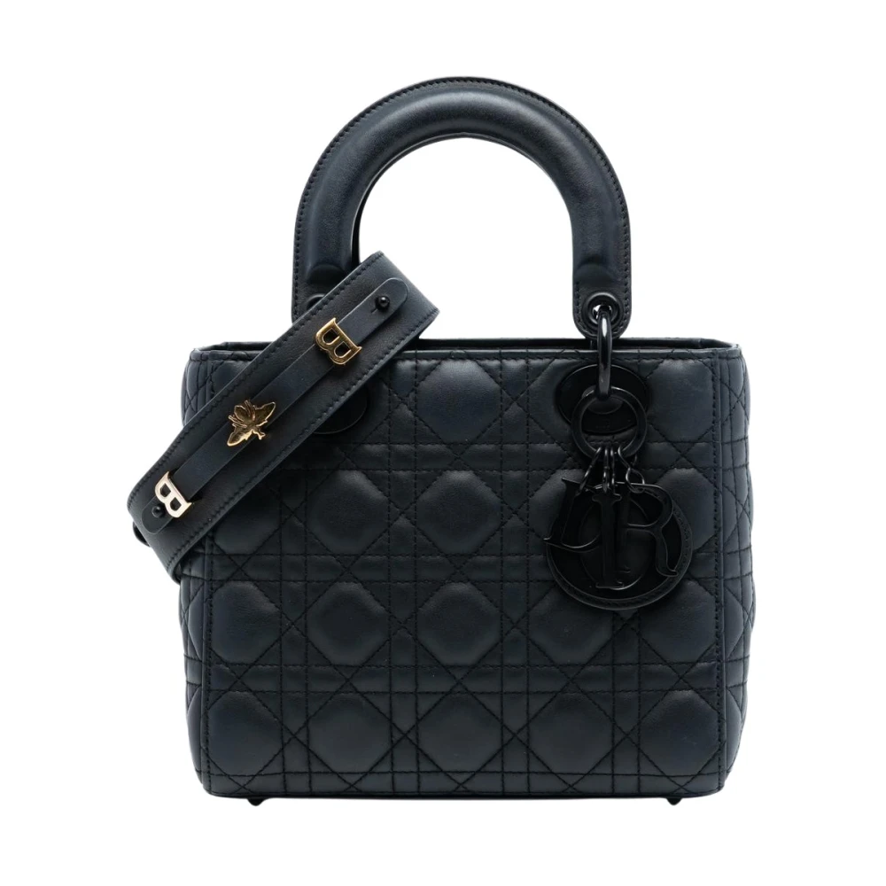 Dior Vintage Women's Black Pre-Owned Top Handle Handbag