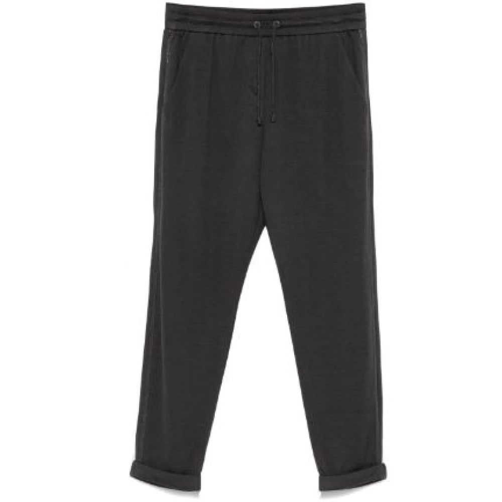 BRUNELLO CUCINELLI Antraciet Lateraal Jigging Vislokken Black Dames