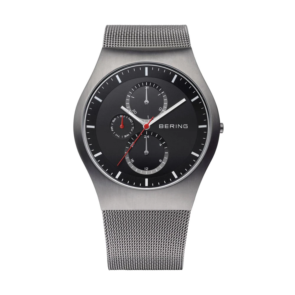 Bering Men's Gray Watch Classic 42 Mm Milanese Bracelet 11942-372