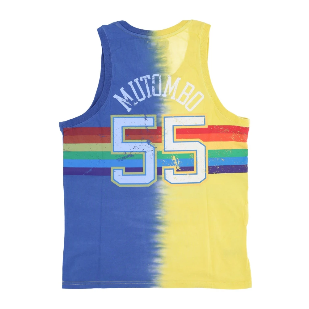Mitchell & Ness NBA Tie Dye Tank Mutombo 55 Multicolor Heren