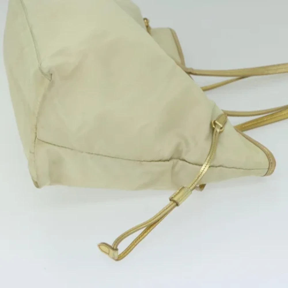 Prada Vintage Pre-owned Nylon totes Beige Dames